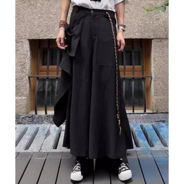 ワイドパンツ スラックス 「Bls」 「ZM」「Bling Leads」袴デザインパンツ(BL) メ...