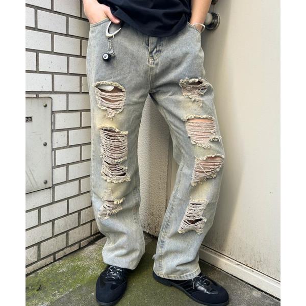 ジーンズ ダメージデニム メンズ レディース