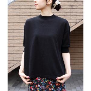 tシャツ MEYAME/メヤメ　コットンニットTEE　COTTON KNIT TEE レディース