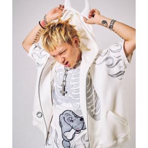パーカー 「GALFY/ガルフィー」骨が見えしドルマン メンズ レディース