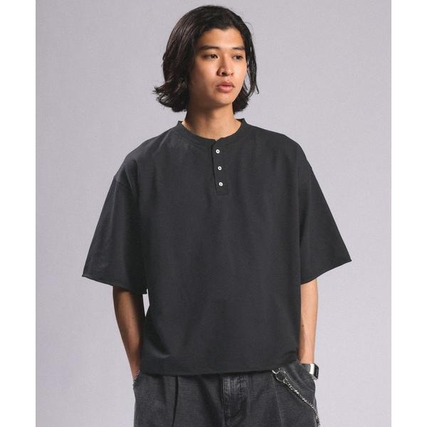 tシャツ Pigment Henry Neck T-Shirt/ピグメント加工/ヘンリーネックTシャ...