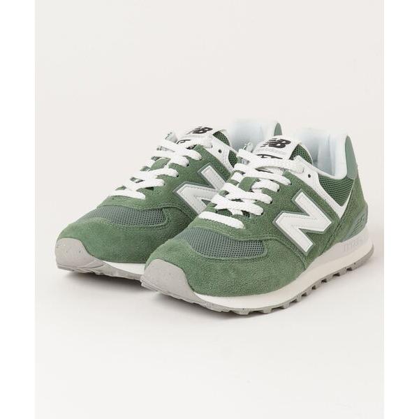 「New Balance」 ローカットスニーカー 23.0cm グリーン メンズ