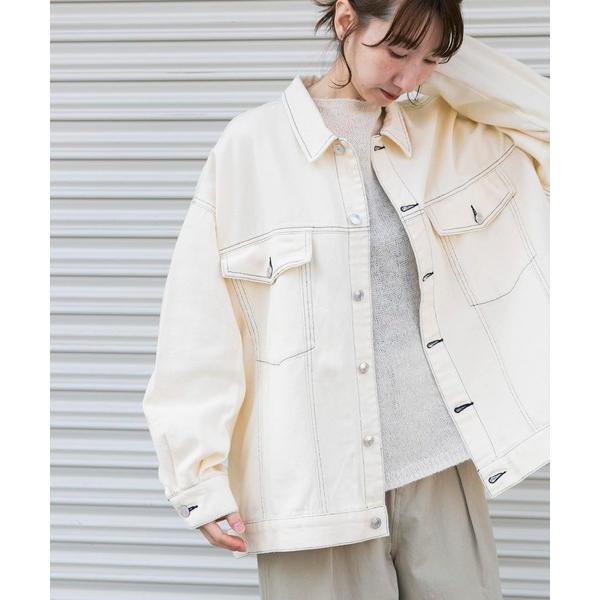 「ITEMS URBANRESEARCH」 デニムジャケット FREE ホワイト系その他 レディース
