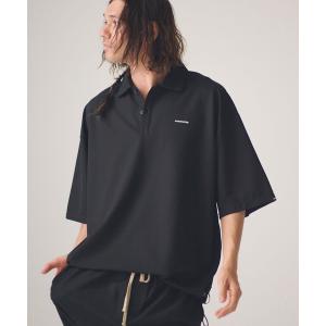 ポロシャツ ADAMPATEK/ripple looose polo shirt/リップルルーズポロシャツ メンズ レディース