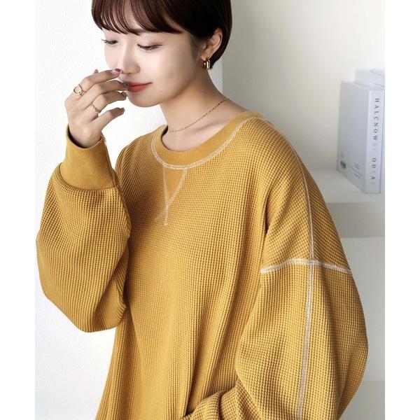 「Java」 長袖カットソー MEDIUM イエロー レディース