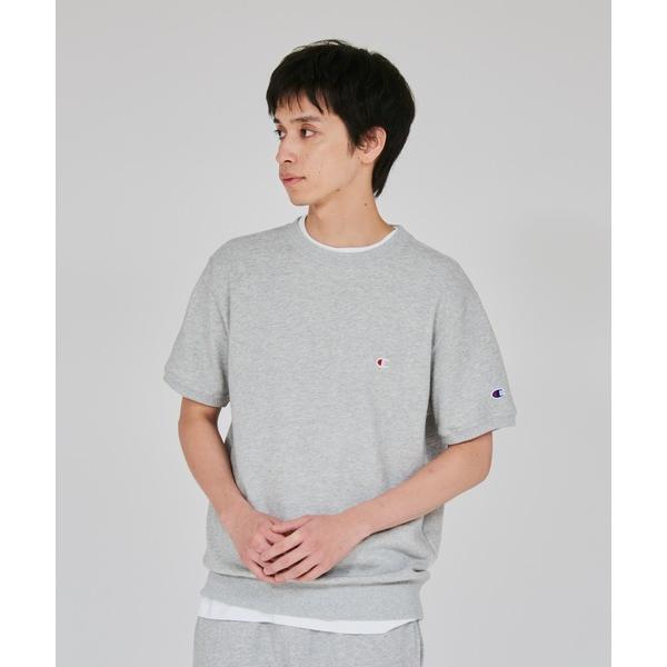 「Champion」 スウェットカットソー LARGE グレー メンズ