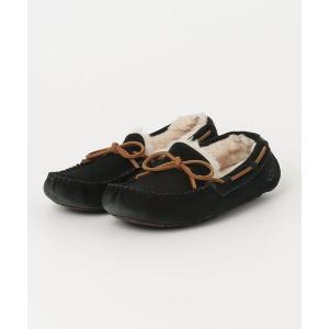 「UGG」 モカシンシューズ 6 ブラック レディース