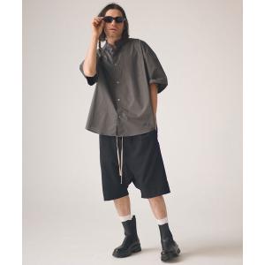 パンツ ADAMPATEK/ripple sarouel short pants/リップルサルエルショートパンツ メンズ レディース
