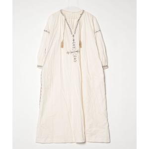 「khakito」 長袖ワンピース MEDIUM オフホワイト レディース