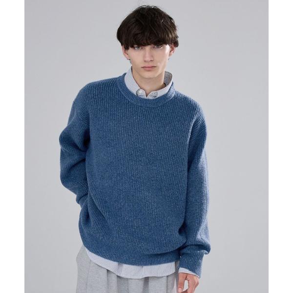 「LUENNA」 長袖ニット L ブルー メンズ