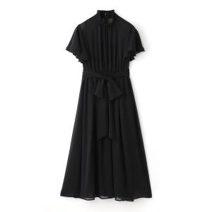 ワンピース 半袖 「EPOCA STORIA」シフォンドレス「WEB＆EPOCA THE SHOP店舗限定」