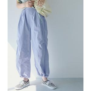 カーゴパンツ 「daily CLIP」シンプルボリュームパンツ レディース