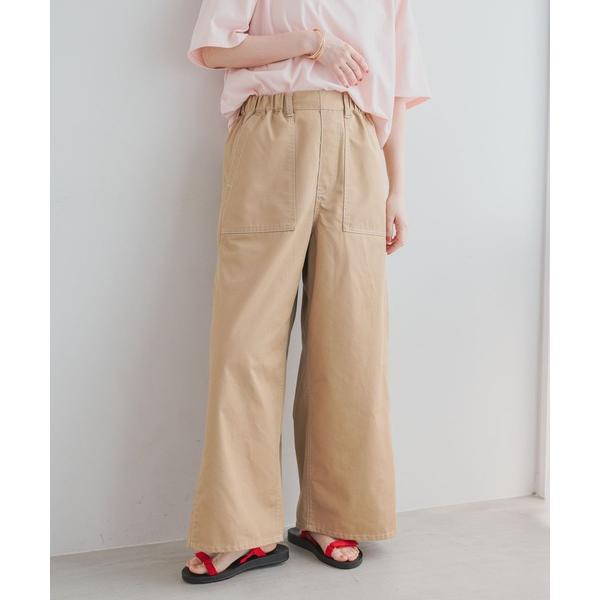 パンツ ワイドベイカーパンツ「プチ・プラスサイズあり」 レディース