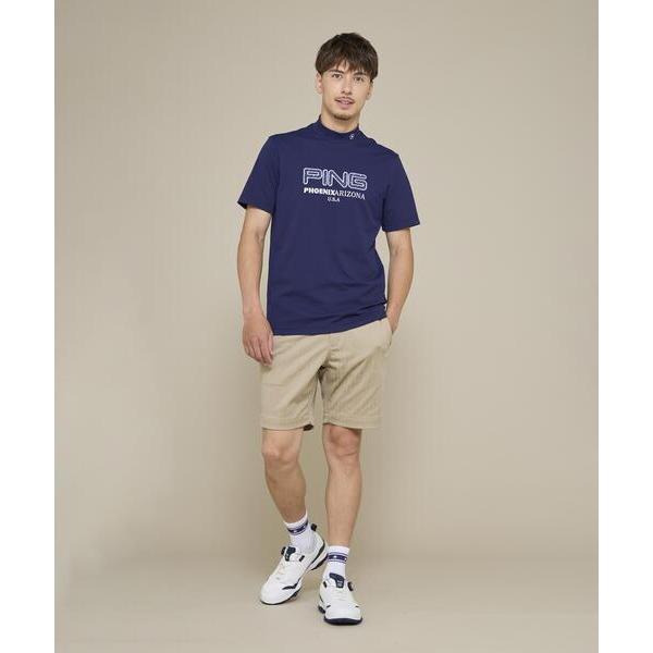 パンツ 「PING APPAREL」全方向ストレッチ凸凹ストライプジャカードショートパンツ 「NAT...