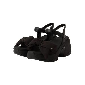 サンダル 「軽量」ビッグリボン ヒールアップスポサン レディース