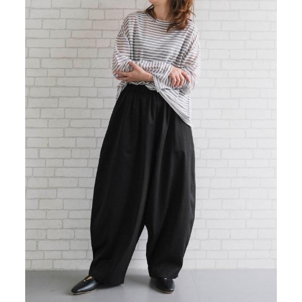 ワイドパンツ パンツ バレルレッグパンツ レディース