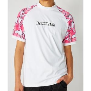 シャツ 「Loudmouth:ラウドマウス」切替ストレッチモックネックシャツ　ゴルフ メンズ