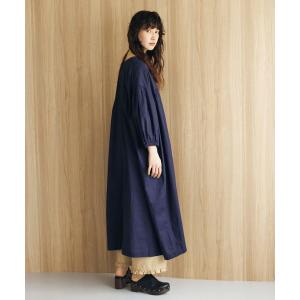 ワンピース 「natural by clip」コットンリネンカシュクールVネックワンピース