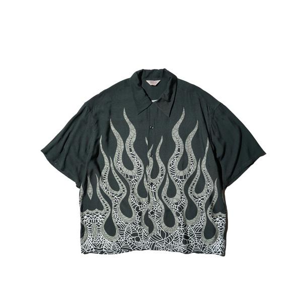 シャツ TOWNCRAFT タウンクラフト / printed loop collar shirt ...