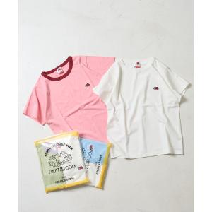 tシャツ FRUIT OF THE LOOM × FREAK'S STORE/フルーツオブザルーム 別注 パックTシャツ/ワンポイント刺繍 Tシャツ