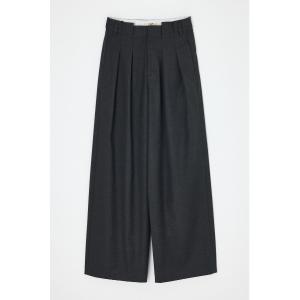スラックス パンツ THROW L/W TUCK WIDE TROUSER ローウエストタックワイドトラウザー 春服 夏服 レディース