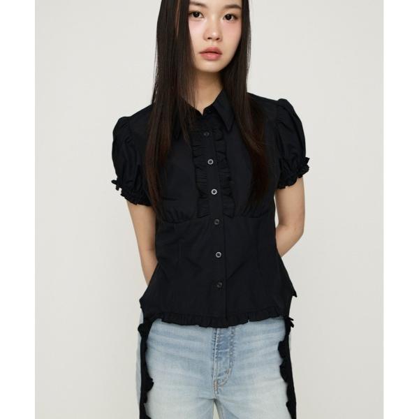 ブラウス シャツ CHECK FRILL SH BL チェックフリルシャツブラウス 春服 夏服 レデ...