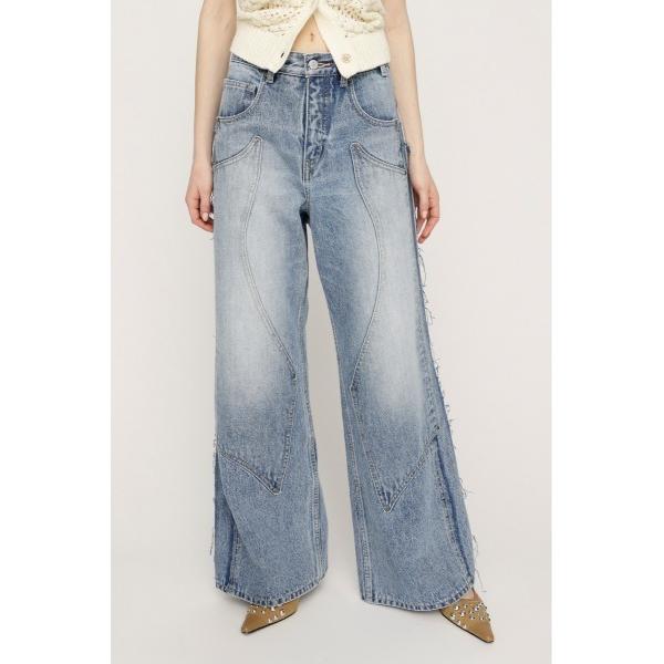 ジーンズ デニム デニムパンツ L/W PATCHED PANEL FLARE DENIM ローウエ...