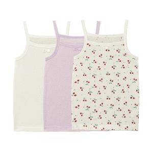 肌着 コットンメッシュキャミソール３枚セット キッズ 子供 女の子｜ZOZOTOWN Yahoo!店