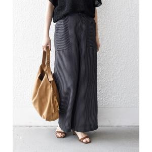 パンツ SHIPS any: 「洗濯機可能」カラミ サスペンダー 2WAY ワイド パンツ レディース