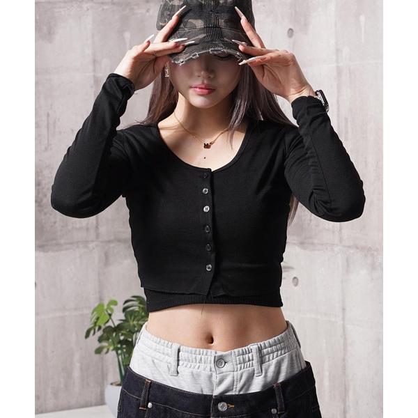 カーディガン クロップド カーディガン / Cropped cardigan レディース