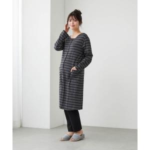 マタニティパジャマ 授乳ブラ マタニティ マタニティサイズ長袖ロング丈綿素材パジャマ