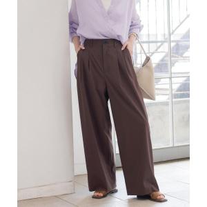 UVカット タックワイドパンツ レディース