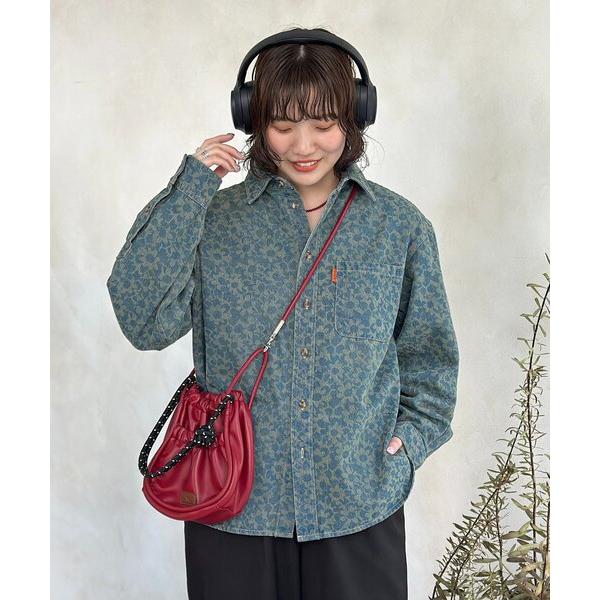 シャツ フラワージャガードデニムシャツ メンズ レディース