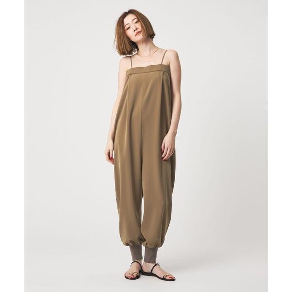 サロペット オーバーオール 「conte」バックギャザー サロペット レディース