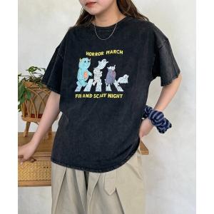 tシャツ 半袖 パウダー加工半袖T レディース