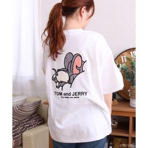 tシャツ 「公式」トムとジェリー　うずくまりサガラTシャツ メンズ レディース