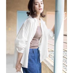 ブラウス シャツ フレンチリネンシャツ/カシュクール「洗濯機OK」「5col」 レディース
