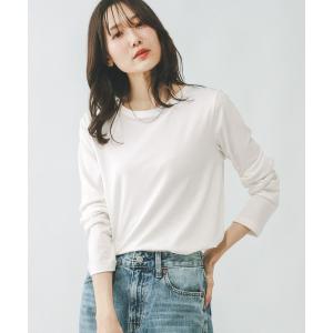 「GLOBAL WORK」 長袖カットソー LARGE オフホワイト レディース