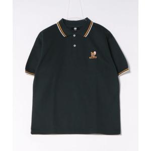 ポロシャツ 「公式」トムとジェリー　鹿の子リブラインポロシャツ メンズ レディース