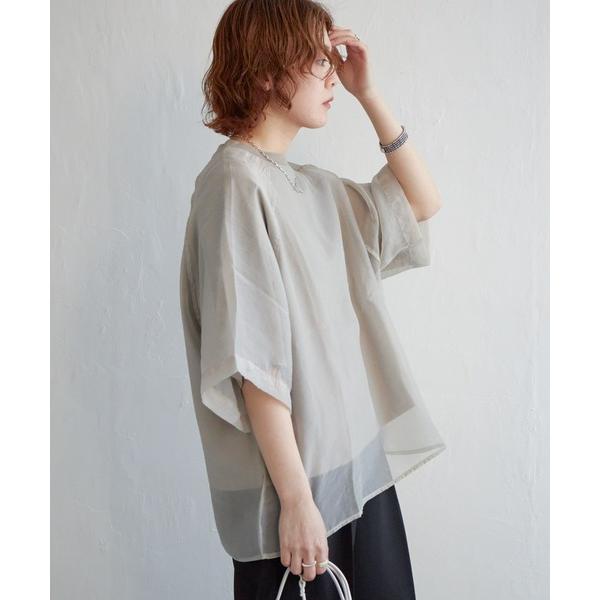 「notch.」 半袖ブラウス M ベージュ レディース