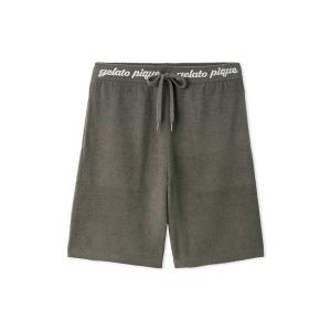 パジャマ 「HOMME」エアリーモコロゴジャガードハーフパンツ メンズ