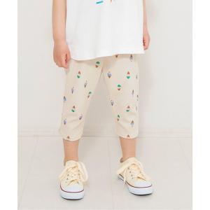 パンツ 「26年夏新作」DAISUKI総柄七分丈パンツ/ライト キッズ 子供服 男の子 女の子