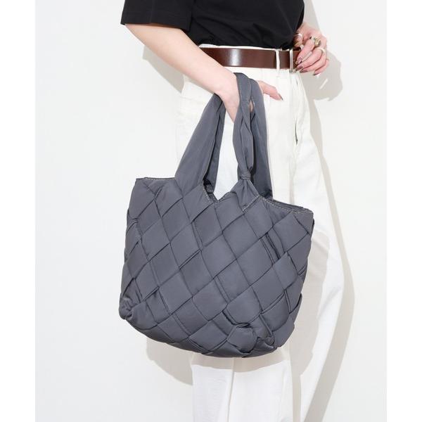 トートバッグ パディング編み込み トートバッグ レディース