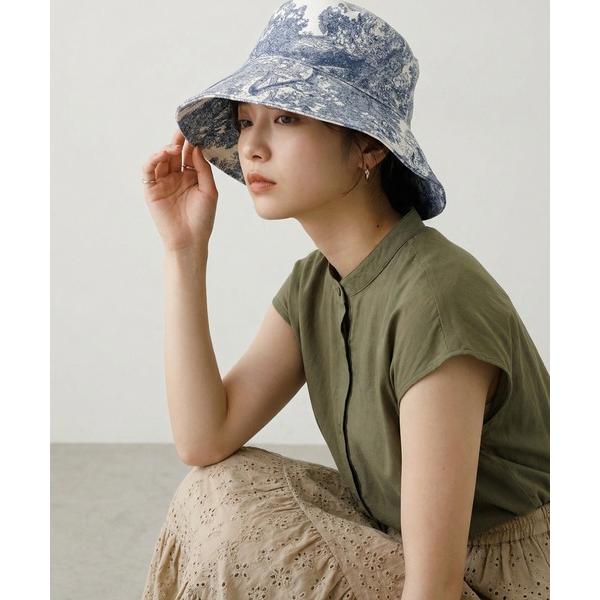 帽子 ハット トワルドジュイ柄 クラシックバケットハット レディース
