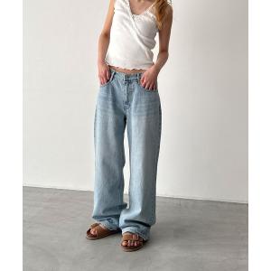 ワイドパンツ ジーンズ デニム デニムパンツ El mar　バックポケットデニムパンツ 608 レディース