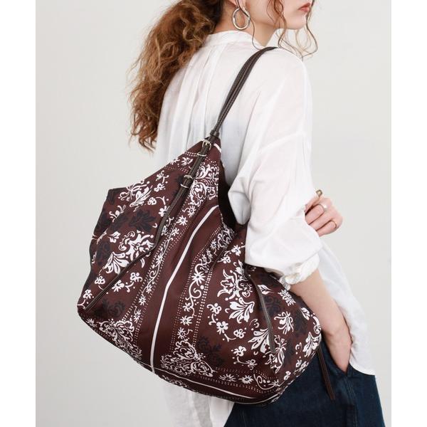 トートバッグ バンダナプリント 大容量トートバッグ レディース