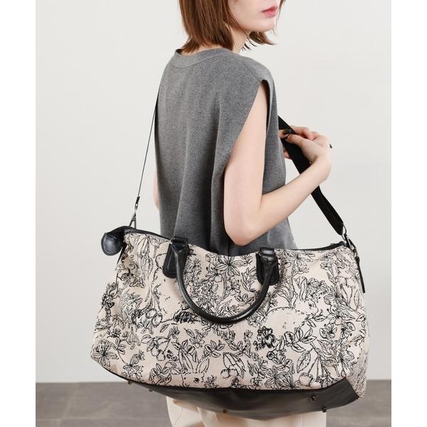 ボストンバッグ トワルドジュイ 総柄2way 大容量 ボストンバッグ トラベルバッグ レディース