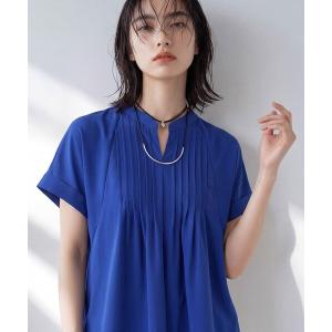 ブラウス シャツ 「撥水／UVケア／SETUP可能」軽量タックスキッパーブラウス レディース