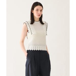 ニット セーター ESTNATION / タックアイレットニット レディース