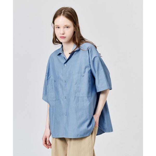 シャツ OPEN COLLAR CHAMBRAY S/S SHIRT / オープンカラーシャンブレー...